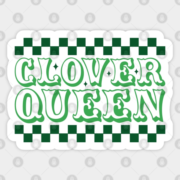 Clover Queen Sticker by MZeeDesigns